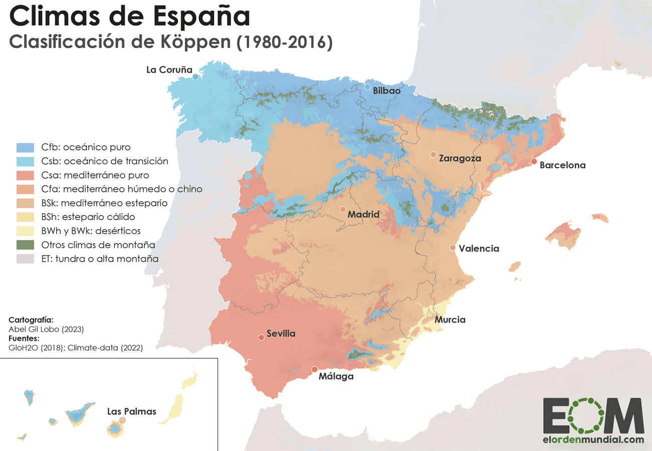 Clasificación de los climas en España - Ecoarmonia