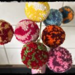 Flores con apariencia de divertidos pompones de colores