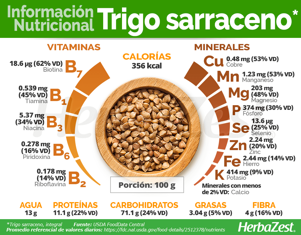 Trigo sarraceno: propiedades beneficios uso y precauciones